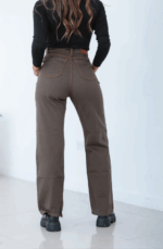 Jeans Mom tiro alto verde militar - Imagen 3