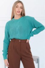 Sweater tejido de punto perle - Imagen 4