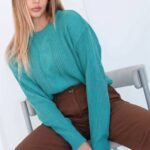Sweater tejido de punto perle